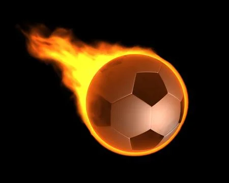 Burning ball Stock Illustration