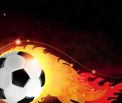 Burning  ball Stock Illustration