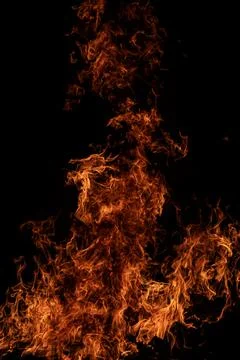 Burning Blaze Background. Fire Texture Wallpaper. Fiery Abstract Pattern. R.. Stock Photos
