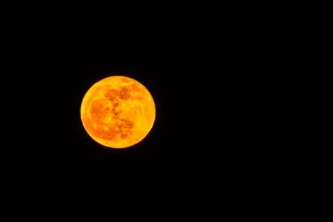 Burning blood moon Stock Photos