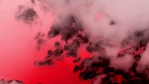 Burning Blowing Hell Fire Clouds Time Lapse Epic Cinematic Stock Footage 76009673