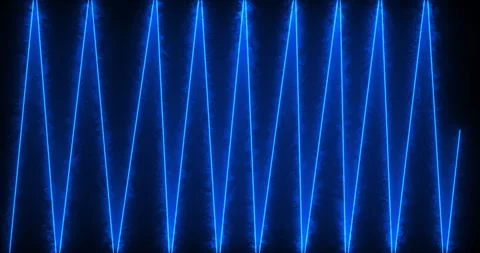 Burning blue lines on a black background Stock Footage 306797963