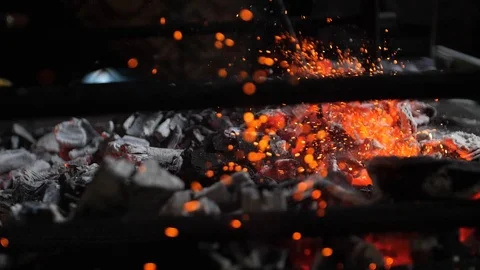 Burning bonfire Stock Footage 89968450