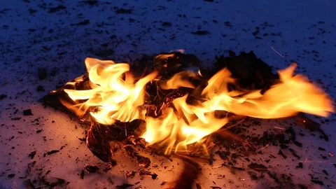 Burning book Video stock 104689680