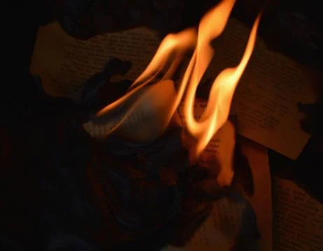 Burning book Stock Photos