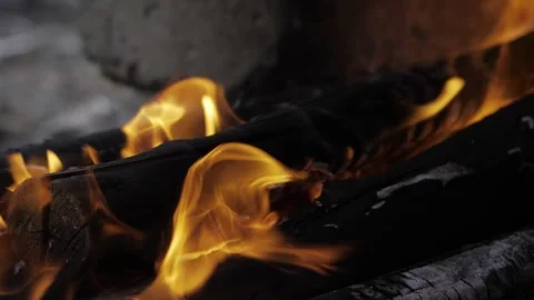 Burning Bright  A Journey Through the Flames Heart Stock Footage 327515026