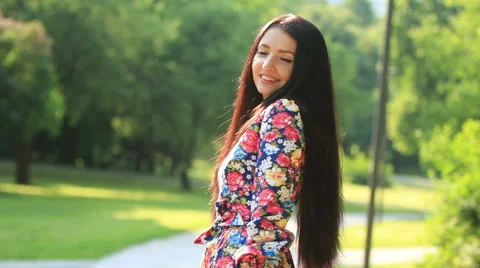 Burning brunette 스톡 동영상 50856252