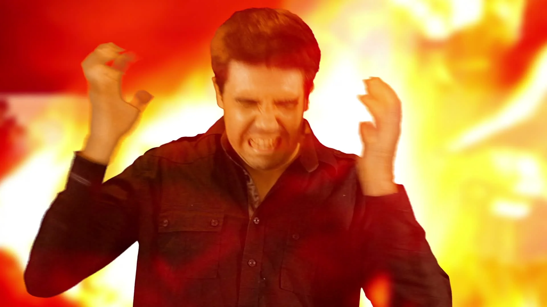 burning burn hell hellfire fire | Stock Video | Pond5