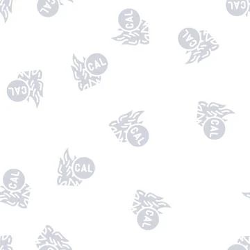 Burning calories glyph vector seamless pattern Stock Illustration