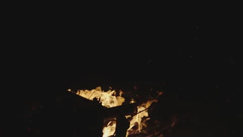 Burning Campfire Stock Footage 150683970