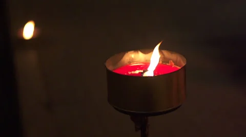 Burning Candle 2 (Super Slow Motion) Stock Footage 31953811