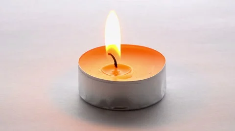 Burning candle 4K Stock Footage 46374308
