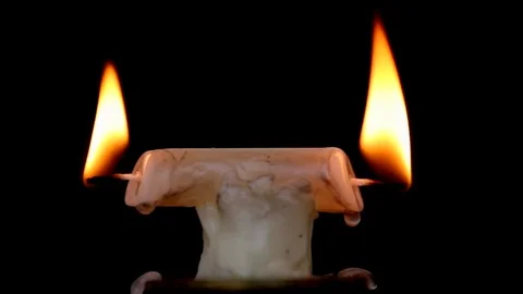 Burning A Candle At Both Ends Stock Footage 81196941