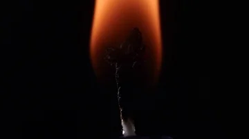 Burning candle close up Stock Footage 85941941