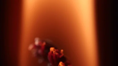 Burning candle close up Stock Footage 85943116