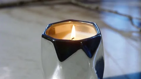 Burning candle close-up Vidéo 197415399