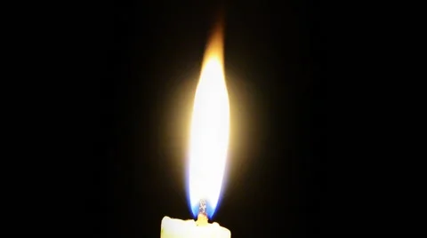 Burning Candle in the dark Stock Footage 58638158