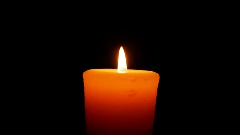 A burning candle in the dark Stock Footage 122767754