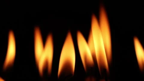 Burning candle flame with dark background. Stock Footage 171220760