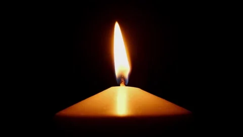 Burning candle flame goes out in wind 库存影片 313892473