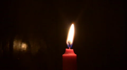 Burning Candle Stock Footage 327153