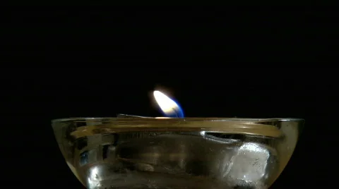 Burning Candle Stock Footage 733448