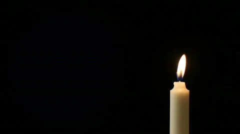 Burning Candle Stock Footage 842599