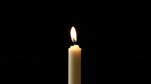 Burning Candle Stock Footage 842600