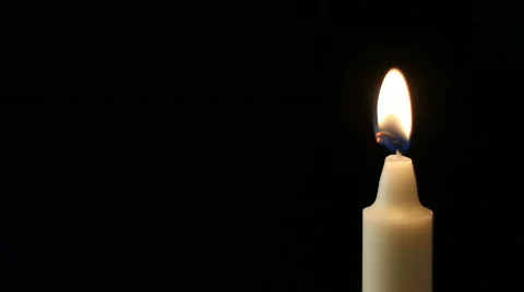 Burning Candle Stock Footage 842601
