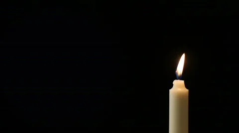 Burning Candle Stock Footage 842611