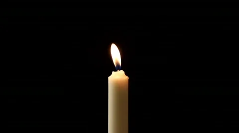 Burning Candle Stock Footage 842616