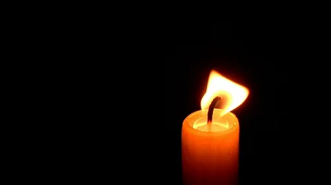 Burning Candle Stock Footage 1401081