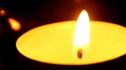 Burning candle Stock Footage 12698888