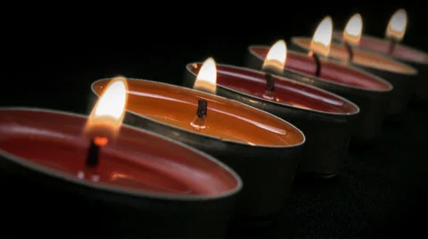 Burning Candle Video stock 27344118