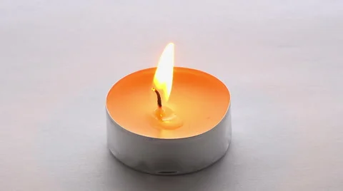 Burning candle Stock Footage 46373986