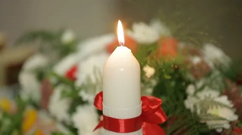 Burning Candle Stock-Footage 51441461