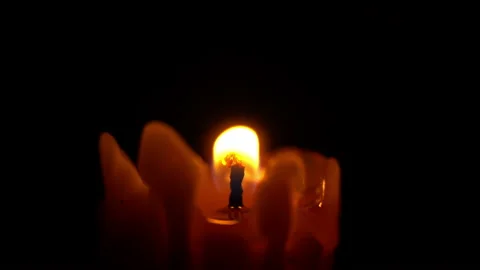 Burning Candle Stock Footage 120819698