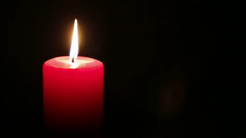 Burning candle Stock Footage 129433236