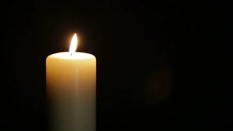 Burning candle Stock Footage 129433529