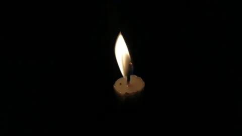 Burning candle Stock Footage 207741504