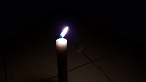 Burning candle Stock Footage 231454395