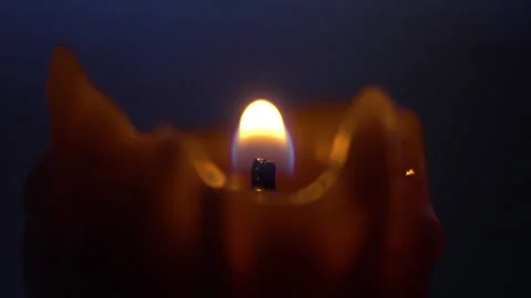 Burning Candle Stock Footage 243496185