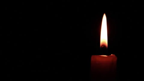 Burning Candle Stock Footage 246378625