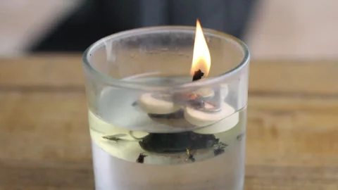 Burning Candle Stock Footage 301445513