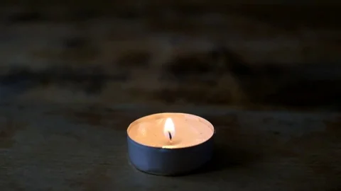 Burning candle, funeral Stock Footage 72748011