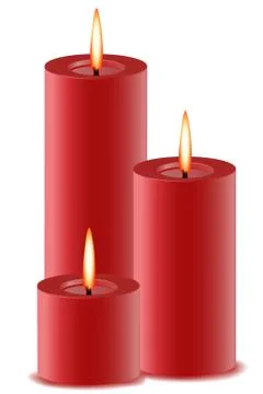Burning candle Stock-Illustration