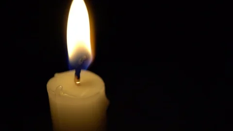 Burning Candle, Macro Stock Footage 93318602