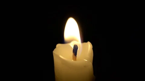 Burning Candle, Macro Stock Footage 93320069