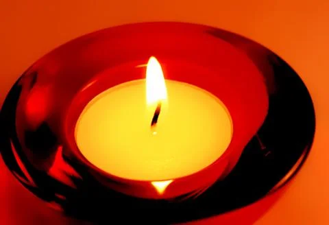Burning candle Stock Photos