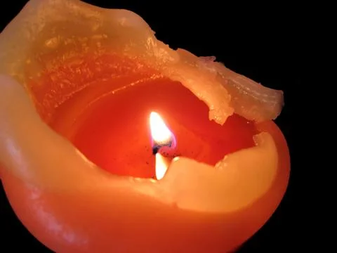 Burning candle Stock Photos